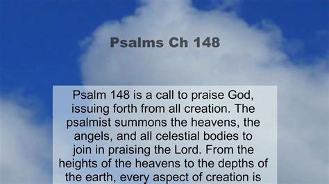 Psalms Chapter 148 .